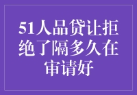 51人品贷：拒绝隔多久再次申请合适？