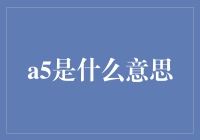 从外形到内涵：探索A5背后的多重定义