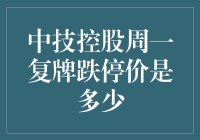 中技控股周一复牌跌停价是多少？或许是股市的另一场变脸王大赛？