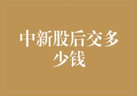 股市新手必读：中新股后交多少钱？