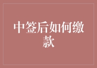 中签后如何缴纳资金：一份详尽的缴款指南