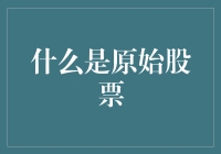 从源头理解：什么才是真正的原始股票？