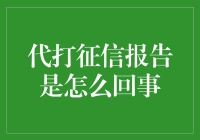 代打征信报告，一场信用江湖的豪门盛宴