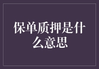 保单质押：一种新颖且灵活的融资途径