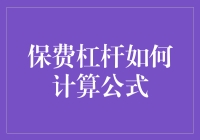 保费杠杆计算公式：计算出你的保险投资回报率，像金融大师一样谈笑风生