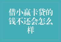 借小赢卡贷的钱不还会怎么样：债务处理与法律后果的全面解析