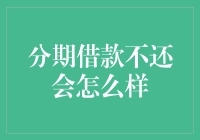 分期借款不还会怎么样：影响与对策