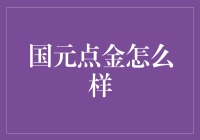 国元点金？这家伙到底是个啥？