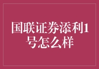 国联证券添利1号：稳健投资策略下的优选理财产品