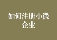 我的小微企业注册指南：从零到企的奇妙之旅