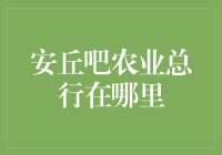 安丘吧农业总行：寻找神秘的农业金融中心