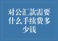 对公汇款手续费：从银行到你的腰包的神秘之旅