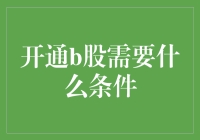 B股市场开户指南：开通B股账户所需条件与流程解析