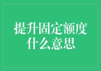 提升固定额度的含义解析