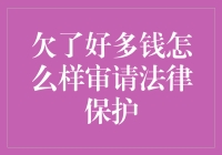 欠了大笔钱怎么办？如何寻求法律保护