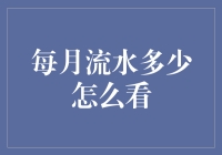 数据分析师视角：解读每月流水数据的重要性与查看方法