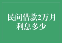 民间借款两万元月利息几何：透析非正规金融市场的利率设定与风险