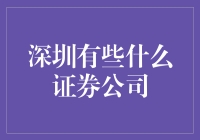 深圳证券公司的多元化发展与市场地位