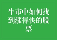 牛市中如何寻找涨势迅猛的股票：策略与实践