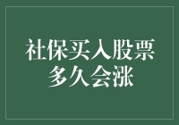 社保买入股票多久会涨？把握时机与风险的关键点