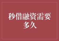 秒借融资：快速获取资金的背后需要多少时间？