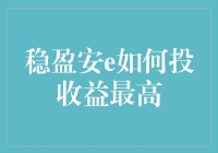 理解稳盈安e：实现最高投资收益的策略与技巧