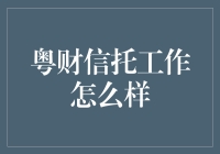 粤财信托工作体验：一份稳固而充满挑战的职业选择