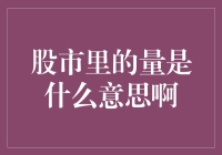 股市里的量是什么意思：深入解析成交量与市场情绪的关系