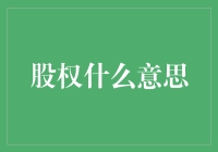 股权：企业治理的核心概念解析