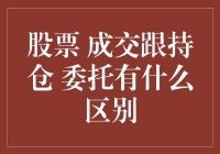 股票成交、持仓与委托，你真的了解它们的区别吗？