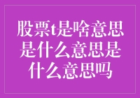 股票T是啥？股市里的神秘代码大揭秘！