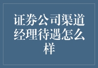 证券公司渠道经理：薪资待遇与职业发展前景的深度解析