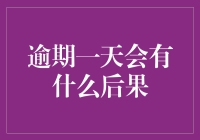 逾期一天会产生的后果及其应对策略