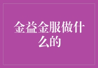 金益金服：打造全方位金融咨询服务的领航者