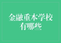 金融重本高校知多少？