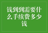 钱到到需要什么手续费？我猜——全网最贵！