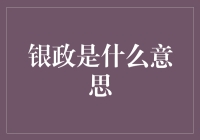 银政：银行业的政务管理与公共政策研究