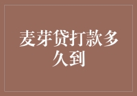 麦芽贷打款的终极奥秘：从提交到到账只需三步，但你可能需要等待千年！