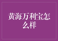 黄海万利宝：理财界的黄海怪兽，你敢挑战它吗？